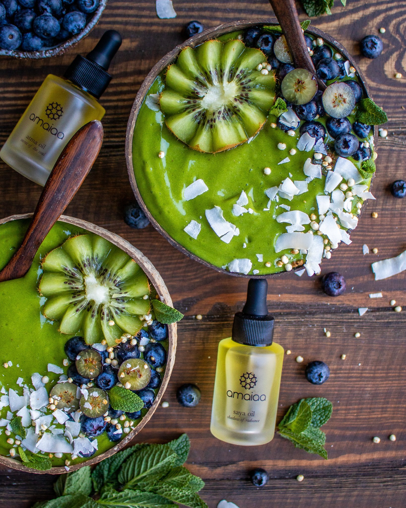 “Zöld Istennő” smoothie bowl